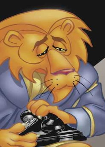Looney Leo (animated lion)