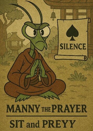 Manny the Prayer in "Sit and Prey"