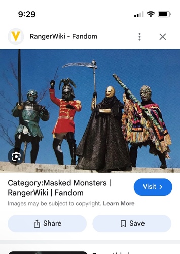 Masked monsters