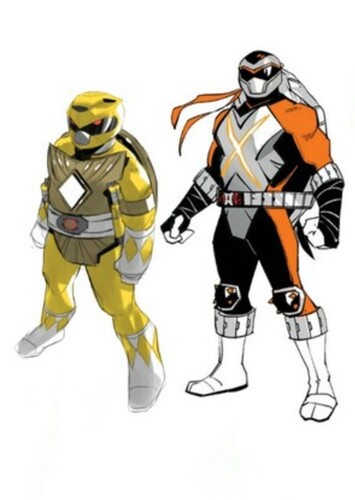Michelangelo The Yellow Ranger/Dimension X Orange Ranger