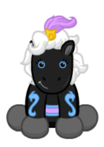 Midnight Carousel Horse