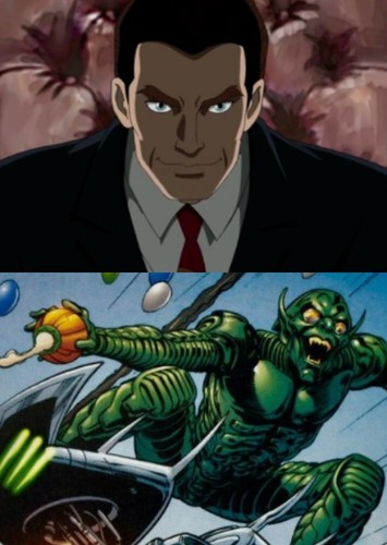Norman Osborn (last scene becomes Green Goblin)