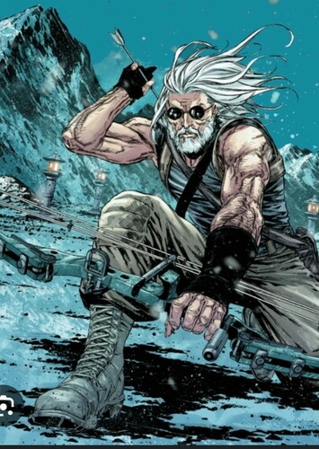 Old man Hawkeye