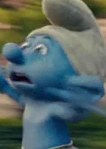 Panicky Smurf