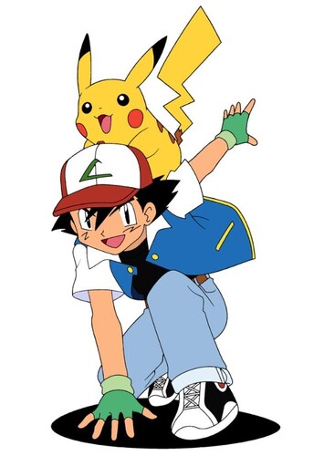Pikachu and Ash Ketchum