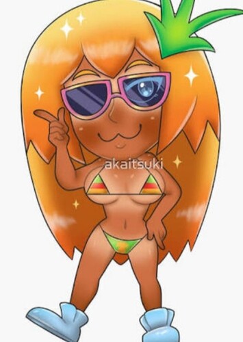 Pineapple girl (made hair more spiker, and dyed hair orange mix with yellow)