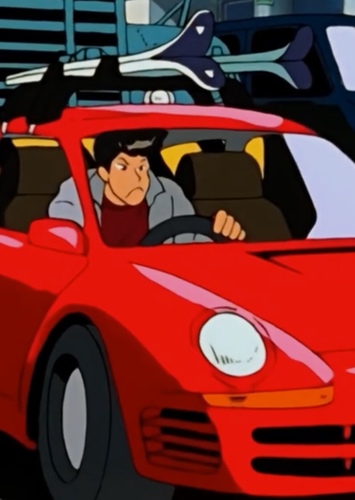 Pompadour-Haircut Ski Bum Driving Punk