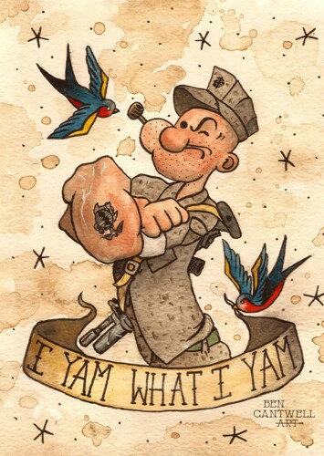 Popeye In The Army