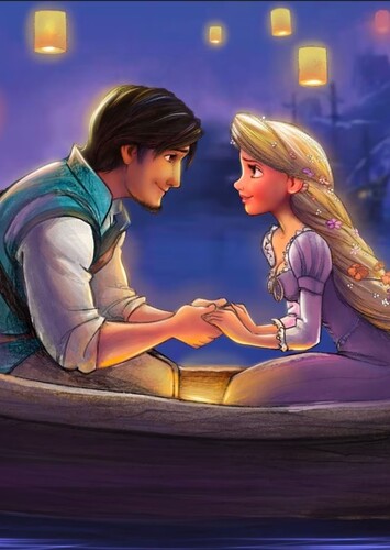 Rapunzel and Flynn Rider