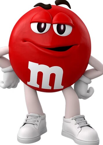 Red M and M