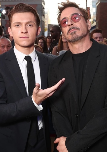 Robert Downey Jr. and Tom Holland