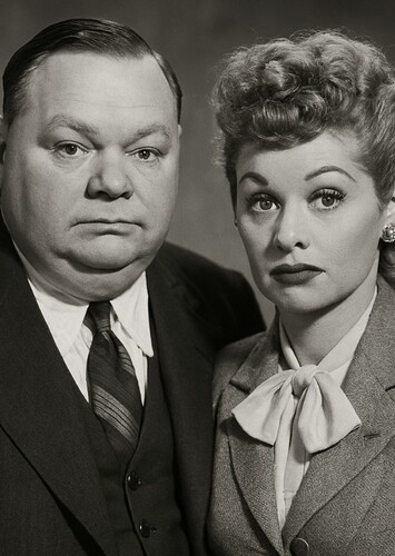 Roscoe Arbuckle and Lucille Ball