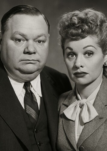 Roscoe Arbuckle and Lucille Ball