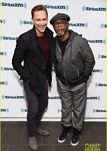 Samuel L Jackson and Tom Hiddleston
