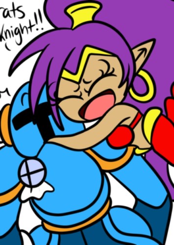 Shovel Knight and Shantae