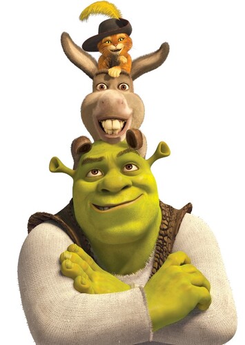 Shrek, Donkey, and Puss In Boots