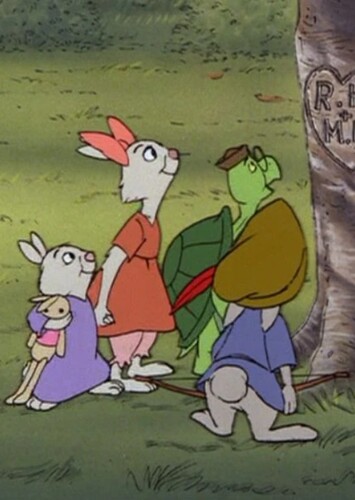 Skippy Rabbit, Toby Turtle, Sis Rabbit and Tagalong Rabbit (Robin Hood)