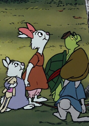 Skippy Rabbit, Toby Turtle, Sis Rabbit and Tagalong Rabbit (Robin Hood)