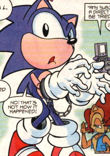 Sonic gives himself up