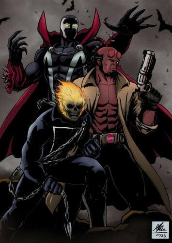 Spawn X Hellboy X Ghost Rider: Knights of Hell