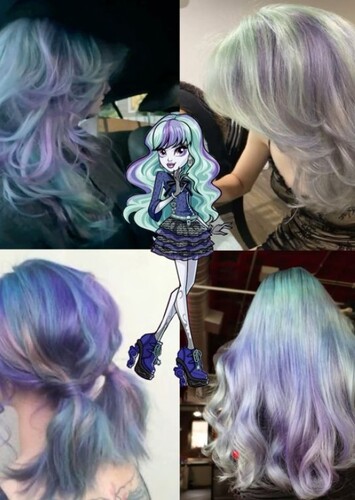 Pastel Green w Blue & Purple Stripes