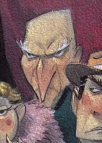 The Bald Man with a Long Nose