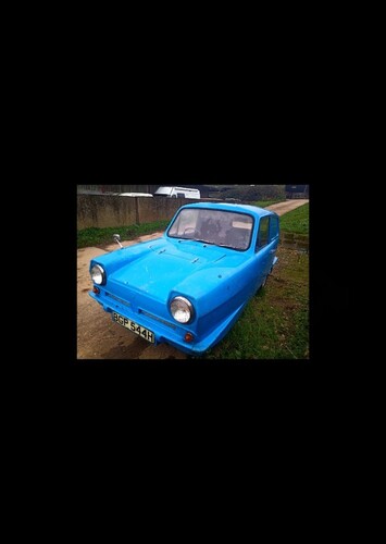 The Blue Reliant Regal Supervan (Three Wheeler Car)