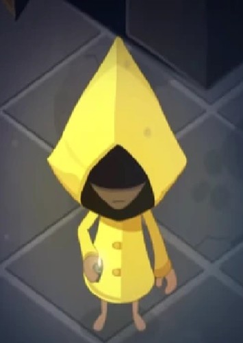 The girl in the yellow raincoat