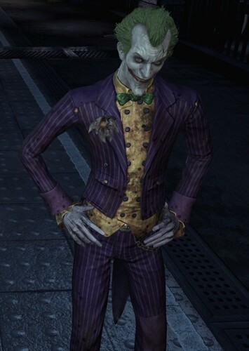 The joker in Arkham Asylum