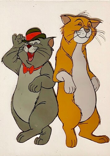 Thomas O'Malley and Scat Cat