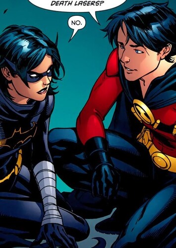 Tim Drake and Cassandra Cain