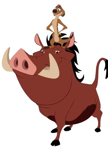 Timon and Pumbaa