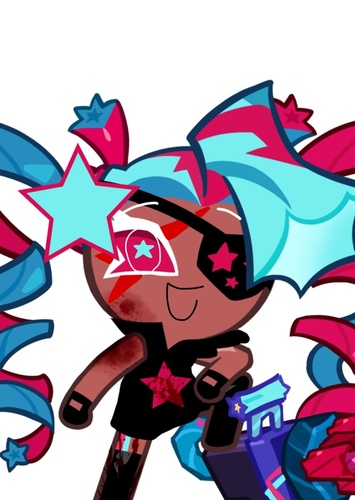 Twizzly gummy cookie