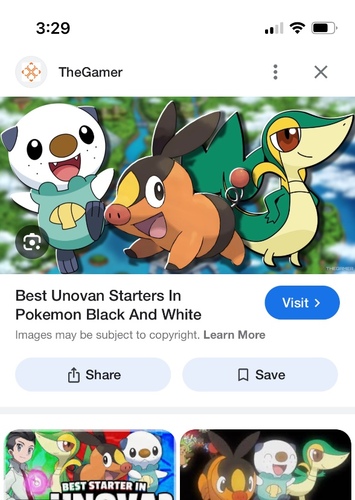 Unova starters