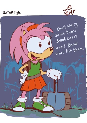 What if Amy Rose was in SatAM?