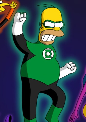 What If Homer Simpson became a Green Lantern
