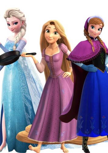 What if Rapunzel was with Elsa and Anna?