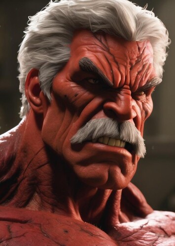 What if Sam Elliott Was Recasted as Red-Hulk?