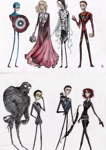 What if Tim Burton adapted the Marvel Universe?