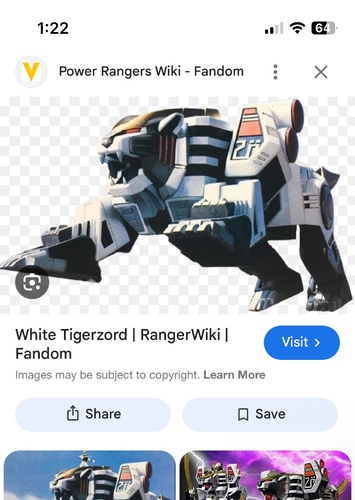 White tiger zord