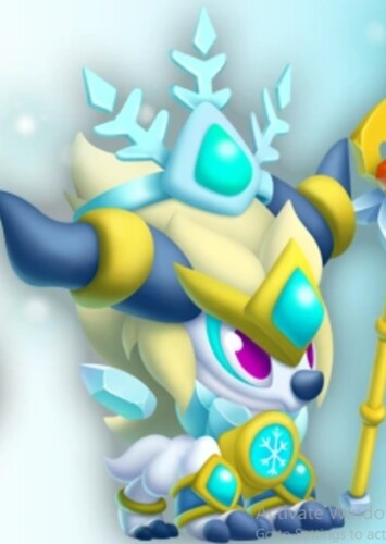 Young High White Queen Dragon