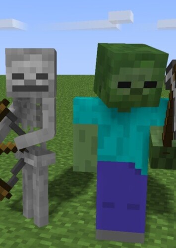 Zombie and Skeleton