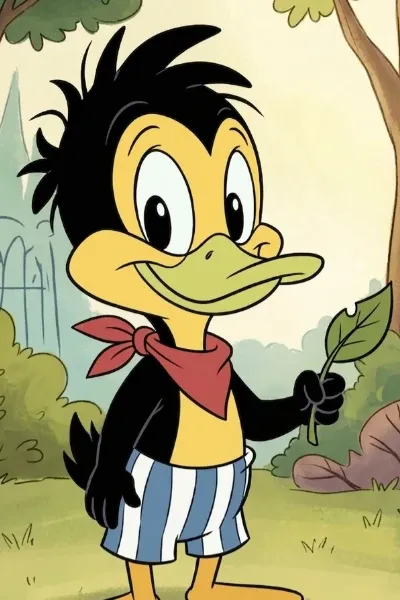 Daffy Duck and Melissa Duck