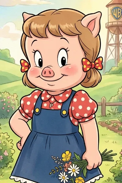 Porky Pig and Petunia Pig