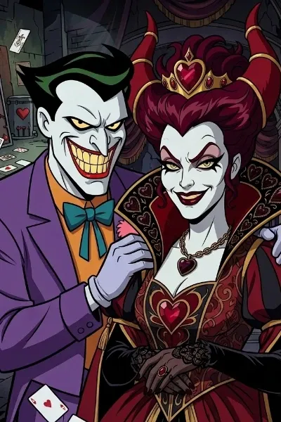 The Joker and The Queen of Ruby Hearts