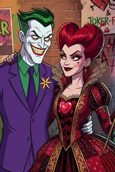 The Joker and The Queen of Ruby Hearts photo