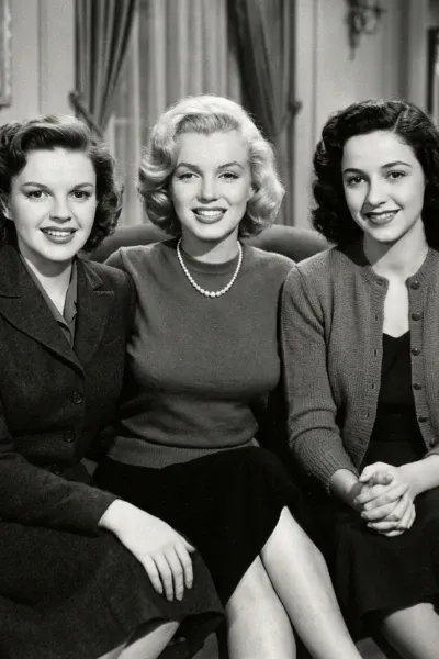 Judy Garland Marilyn Monroe and Adriana Caselotti photo