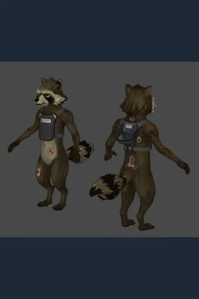 Rocket Raccoon (Grounded/Naked) photo
