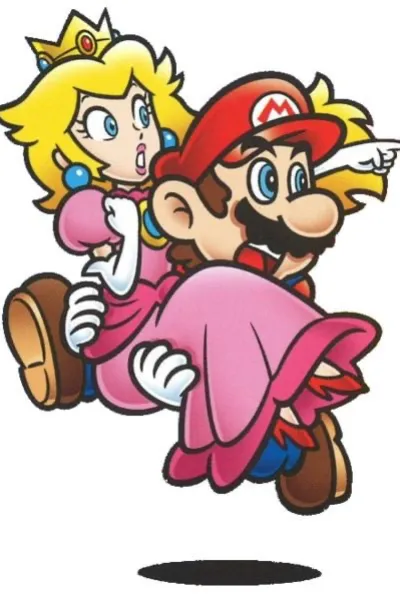 Mario and Peach photo