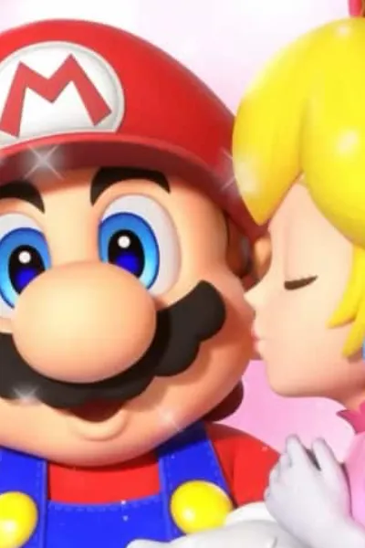 Mario and Peach photo